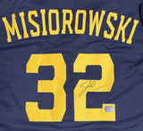 JACOB MISIOROWSKI Brewers Signed Custom Replica Navy Jersey AUTO - PROVA