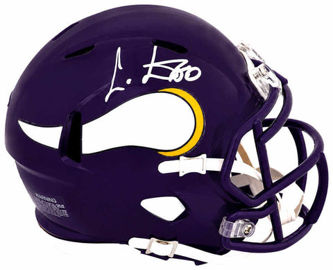 Cris Carter Signed Vikings T/B Riddell Speed Mini Helmet - (In White) - (SS COA)