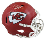 Chiefs Derrick Johnson Authentic Signed Full Size Speed Rep Helmet BAS Witnessed