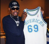 Dennis Rodman Signed Dallas Mavericks Jersey (PIA) His 2nd Choice of Jersey #'s