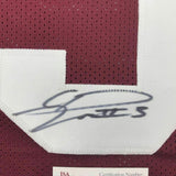 FRAMED Autographed/Signed CALVIN RIDLEY 33x42 Alabama Red College Jersey JSA COA