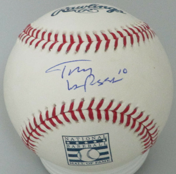 Cardinals TONY LARUSSA Signed MLB HOF LOGO Baseball AUTO - 3 x WS Champ - JSA!