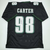 Autographed/Signed Jalen Carter Philadelphia Black Football Jersey Beckett COA
