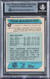 Sabres Tom Barrasso Authentic Signed 1986 Topps #91 Card BAS Slabbed
