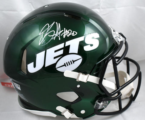 Breece Hall Autographed New York Jets F/S Speed Authentic Helmet-Fanatics *White