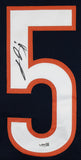 Lance Briggs Authentic Signed Navy Pro Style Jersey Autographed JSA