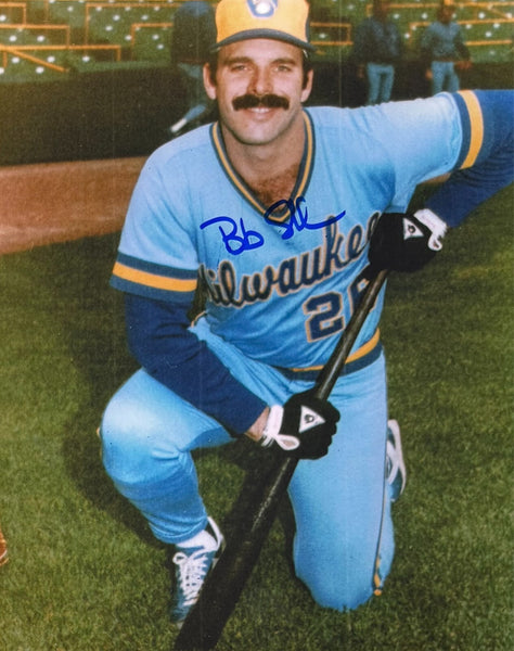Milwaukee Brewers BOB SKUBE Signed 8x10 Photo #1 AUTO-1982 BREWERS WORLD SERIES