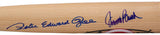 Pete Edward Rose Johnny Bench Signed Cincinnati Reds Baseball Bat BAS