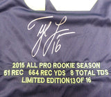 Seattle Seahawks Tyler Lockett Autographed Blue Nike Jersey MCS Holo #29740