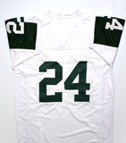 Darrelle Revis Autographed White Pro Style Jersey w/HOF - Beckett W Hologram