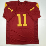 Autographed/Signed Matt Leinart USC Southen Cal Red College Jersey JSA COA