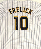 Brewers Outfielder SAL FRELICK Signed Custom Replica PINSTRIPE Jersey AUTO - BAS