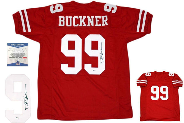 DeForest Buckner Autographed SIGNED Jersey - Beckett Authentic - Red