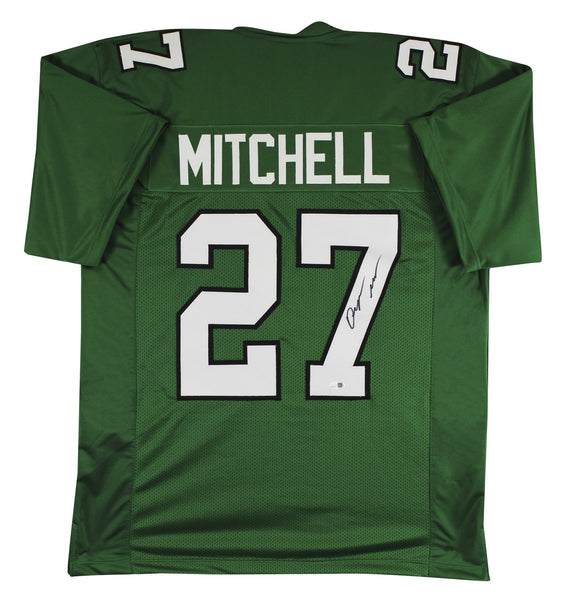 Quinyon Mitchell Authentic Signed Kelly Green Pro Style Jersey JSA Witness