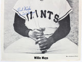 Giants Willie Mays "Best Wishes" Signed 8x10 Photo Rookie Era Signature! JSA LOA