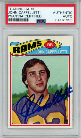 John Cappelletti Autographed/Signed 1977 Topps Trading Card PSA Slab 43702