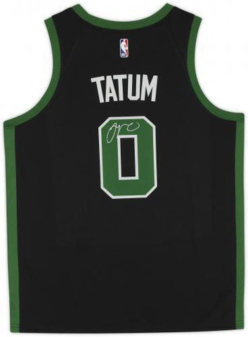FRMD Jayson Tatum Celtics Signed Jordan 2020-21 Black Statement Swingman Jersey