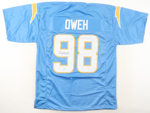 Odafe Oweh Signed Los Angeles Chargers Jersey (JSA) 2021 1st Round Pick L.B.