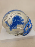 AIDAN HUTCHINSON SIGNED DETROIT LIONS SPEED MINI HELMET BECKETT QR