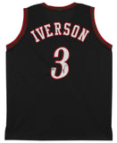Allen Iverson Authentic Signed Black Pro Style Jersey Autographed BAS