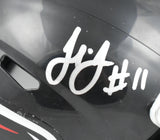 Julio Jones Signed Atlanta Falcons Speed Mini Helmet- Beckett W Hologram *Silver