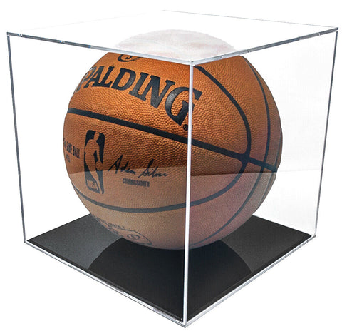 BallQube Grandstand Basketball Display W/ Black Stand