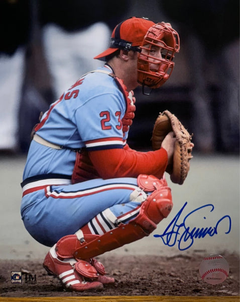 TED SIMMONS - St. Louis Cardinals Hall of Famer - Signed 8x10 STL Photo #2 AUTO