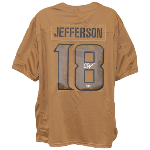 Justin Jefferson Autographed Minnesota Vikings Nike 3XL STS Jersey Beckett 52904