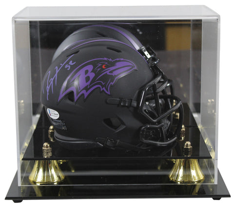 Ravens Ray Lewis Authentic Signed Eclipse Speed Mini Helmet w/ Case BAS Witness