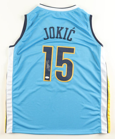 Nikola Jokic Signed Denver Nuggets Jersey (JSA QR) 3xNBA MVP/ 2023 NBA Champion