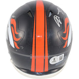 Shannon Sharpe Autographed Denver Broncos TB 97-23 Mini Helmet Beckett 50802