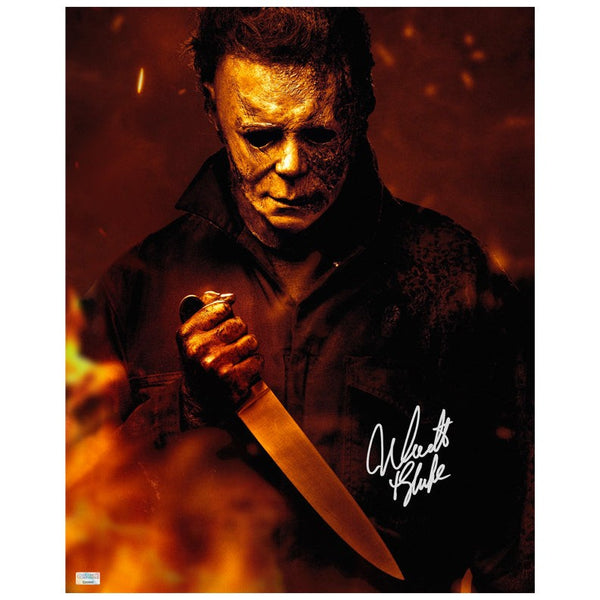 Nick Castle Autographed 2021 Halloween Kills Michael Myers 16x20 Photo