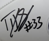 Dani Dennis-Sutton Autographed/Inscribed Penn State/PSU Logo Football JSA 195343