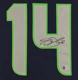Sam Darnold Signed Seattle Seahawks 35"x43" Framed Jersey (Beckett) S.B. LX/Q.B