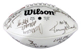NFL Hall of Famers Multi-Autographed (19) Wilson NFL Football Bradshaw 176389