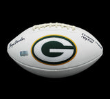 Boyd Dowler Signed Green Bay Packers Embroidered White Football w- "1959 ROY & 5