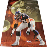 Bill Romanowski Autographed/Signed Denver Broncos Poster Mounted Memories 51334