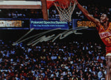 Dominique Wilkins Signed Atlanta Hawks Unframed 16x20 Slam Dunk NBA Photo