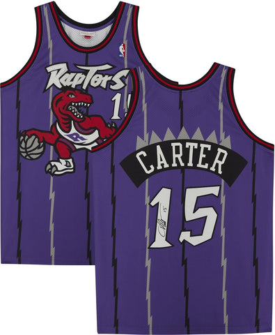 Vince Carter Toronto Raptors Signed Purple 1998 Mitchell & Ness Authentic Jersey