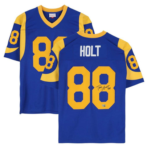 Torry Holt Autographed LA Rams Mitchell & Ness 1999 Legacy Jersey Fanatics