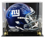 Giants Tiki Barber "3x Insc" Signed Full Size Speed Rep Helmet W/ Case BAS Wit