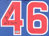 Lee Smith Signed Chicago Cubs Jersey Inscribed "HOF 2019" (Beckett) 7xAll Star