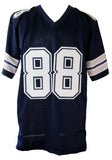 Autographed/Signed Cowboys Custom Football Jersey JSA 209892