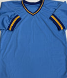1982 Milwaukee Brewers Team Signed Signed Replica Blue Jersey - 15 Sigs - JSA
