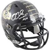 Mike Alstott Signed Purdue Boilermakers Vintage Pete Mini Helmet Beckett 50200