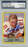 Jackie Smith Signed 1967 Philadelphia #165 Trading Card HOF PSA Slab 43648