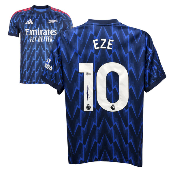 Eberechi Eze Signed Arsenal FC Away Soccer Jersey #11 with Beckett COA