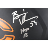 Brian Urlacher Autographed Chicago Bears Eclipse Pro Helmet HOF Beckett 49278