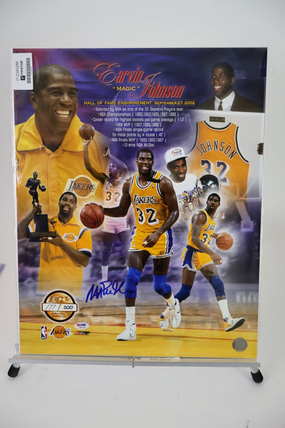 Magic Johnson Autographed 16x20 Photo -- Los Angeles Lakers | PSA COA