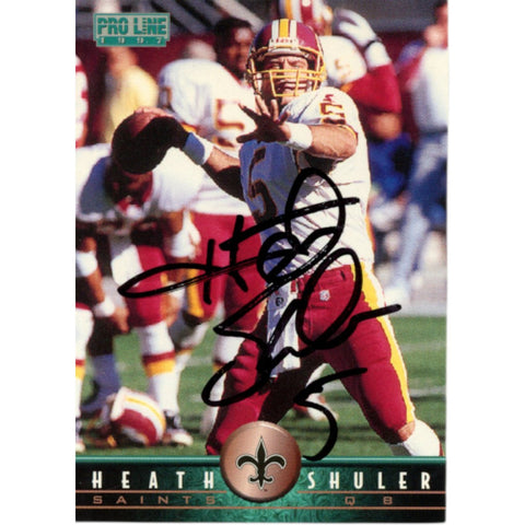 Heath Shuler Autographed/Signed 1997 Pro Line #172 Trading Card Beckett 59211